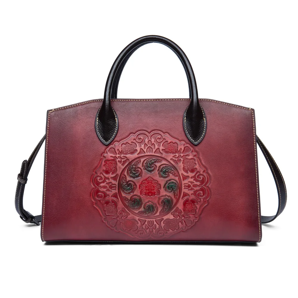 

Luxury Designer New Luxury Fashion New Leather Three-Dimensional Embroidery Flower Lady Handbag Diagonal Bag Shoulder Bag