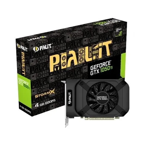 Видеокарта ПК Palit GeForce GTX 1050 Ti 1290Mhz PCI-E 3.0 4096Mb 7000Mhz 128 bit DVI HDMI HDCP StormX | Компьютеры и офис