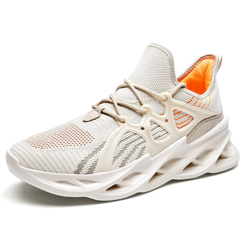 

Etienne Jr Men's Spring Blade Shoes Large Size Breathable Sneakers Trendy Lightweight Shoe Sports Shock Absorption Running Shoes
