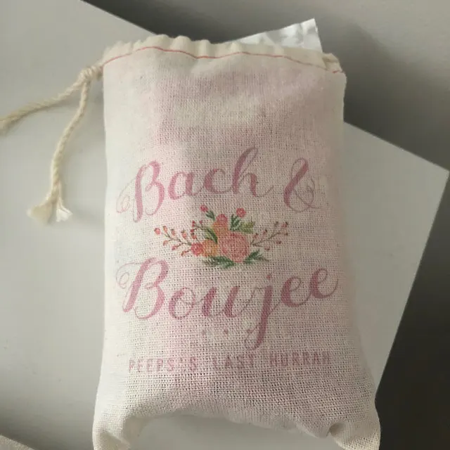 Фото Пользовательские текст Bach & Boujee пользу мешок-девичник набор от похмелья-Bach Shit Crazy Party Bag-Bad and Boujee девичник №2