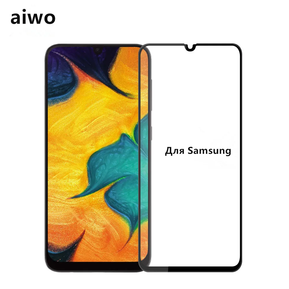 Aiwo Защитное стекло Настоящие 3D для Samsung A40 Full screen полноэкранное | Мобильные