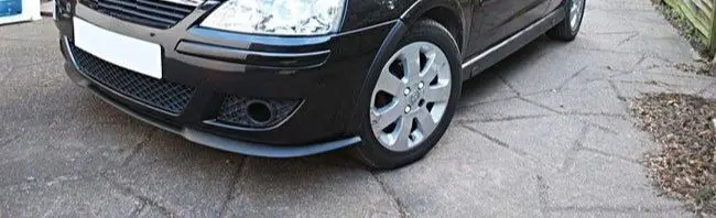 For Opel Corsa C CUPRA R FRONT SPOILER BUMPER LIP Euro Spoiler Lip Universal 3 pcs Body Kit Splitter Car Accessories Protector - купить по