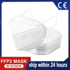 FFP2 KN 95 Mascarillas Filtros fp2 Higienicas, гомологическая маска ffp 2 ffp2Mask, многоразовая защитная маска 100 шт.