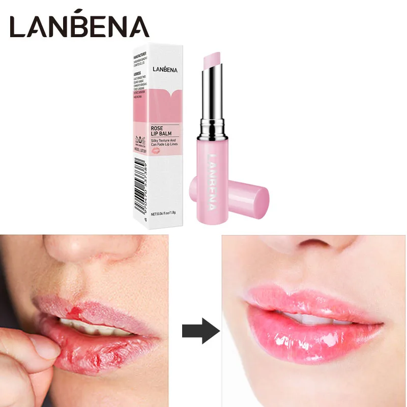 

LANBENA Rose Lip Balm Nourishing Lips Moisturizing for Chapped Lips Moisturizing Relief from Dry Lip Daily Use Treatment