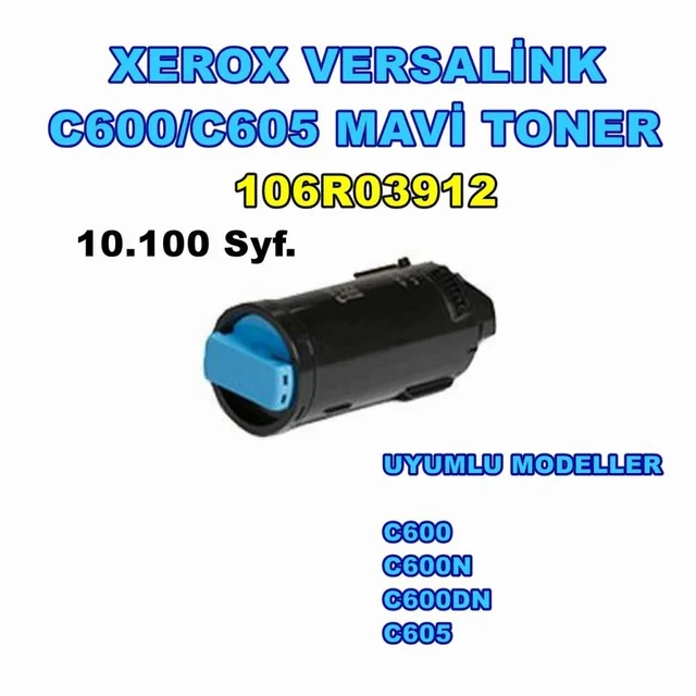 Xerox Versalink 106 R03912 C600/C600DN/C605 синий эквивалентный тонер 352567749|Детали принтера| |