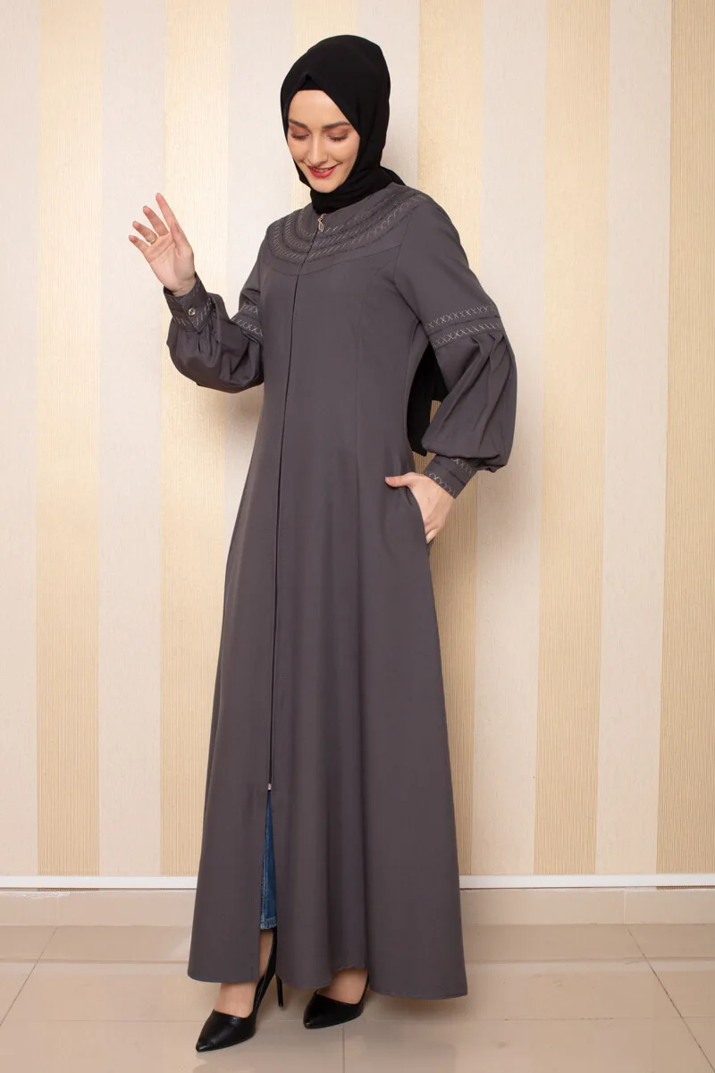 Balon Kabartmalı Kol Ferace Turkey Muslim Fashion Islam Clothing Dubai Istanbul Hijab Ramadan Istanbulstyles 2022