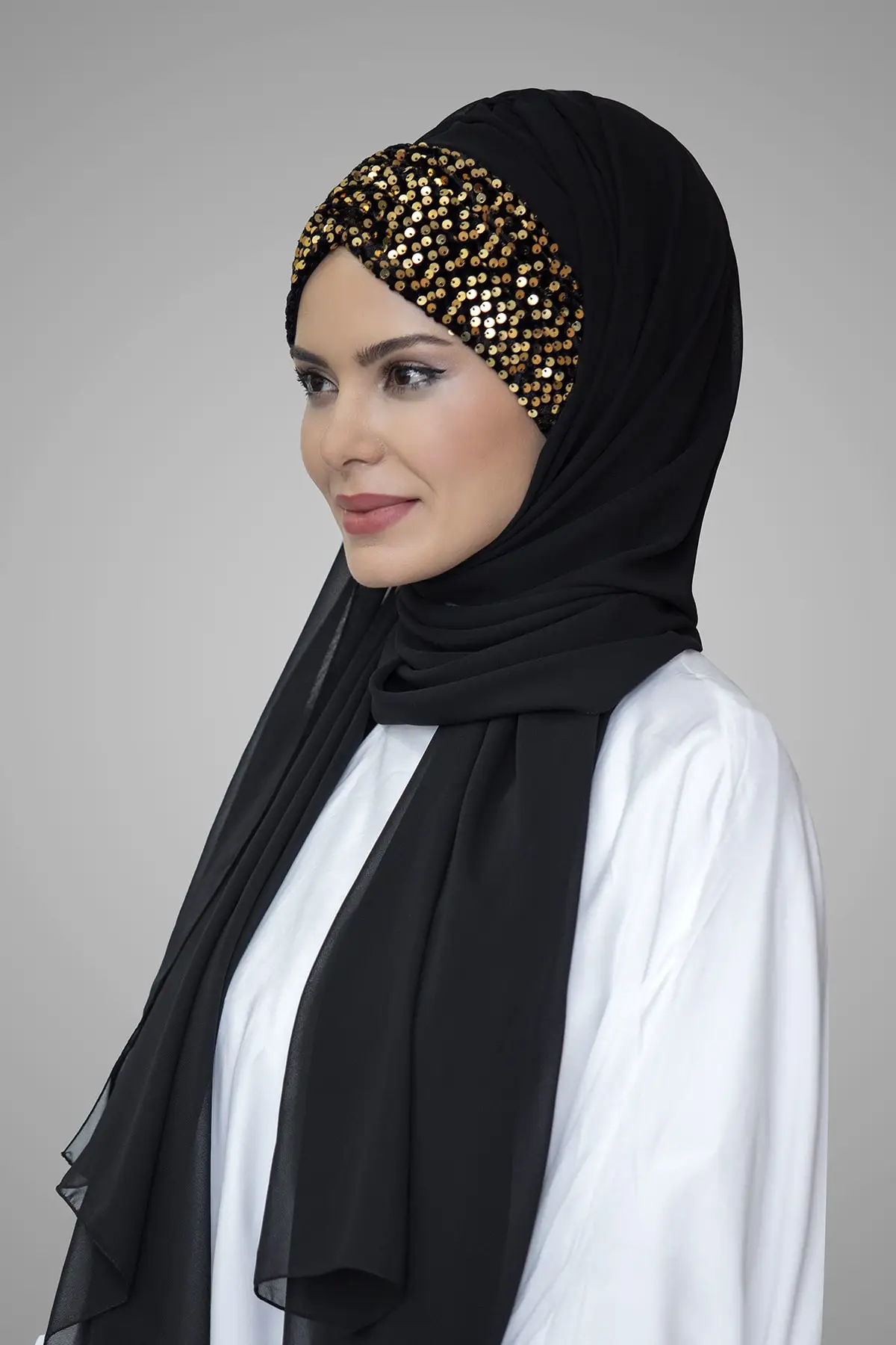 Бархатная шапка для купания с блестками HURREM шаль бандана мусульманский женский