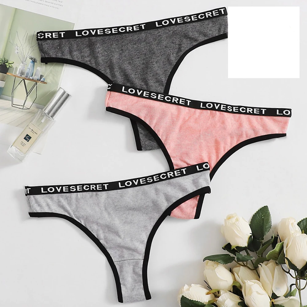 

Cotton Panties Brazilian Style Women G-string Underwear P392 Sexy Lingerie Female Underpants Solid Color Thong Briefs Intimates