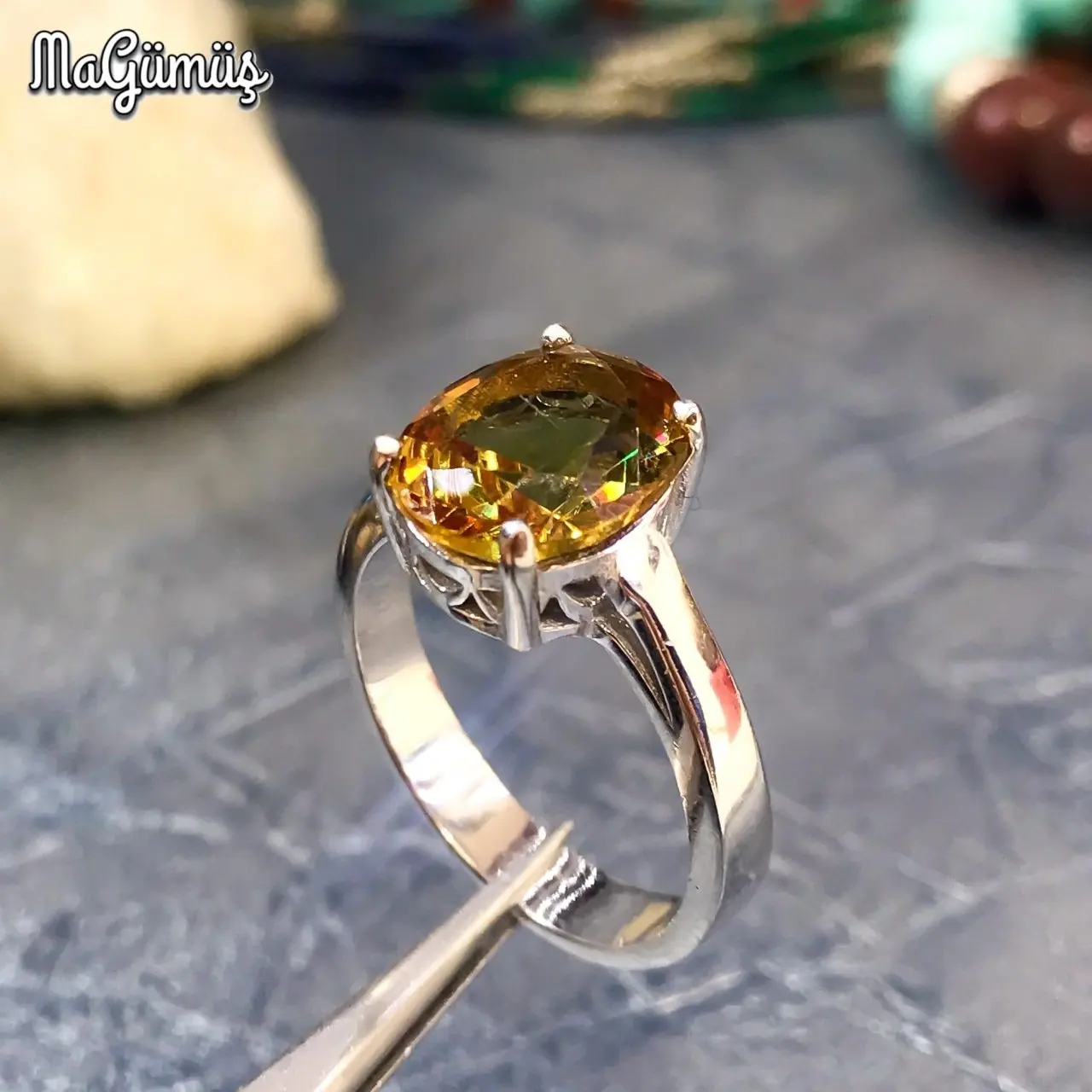 Серебряное кольцо для помолвки Diapor|Кольца| |