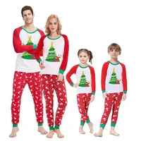 christmas parent child outfit family christmas pajamas new year adult kid family set hooded pullover sweatshirt cute nightwear