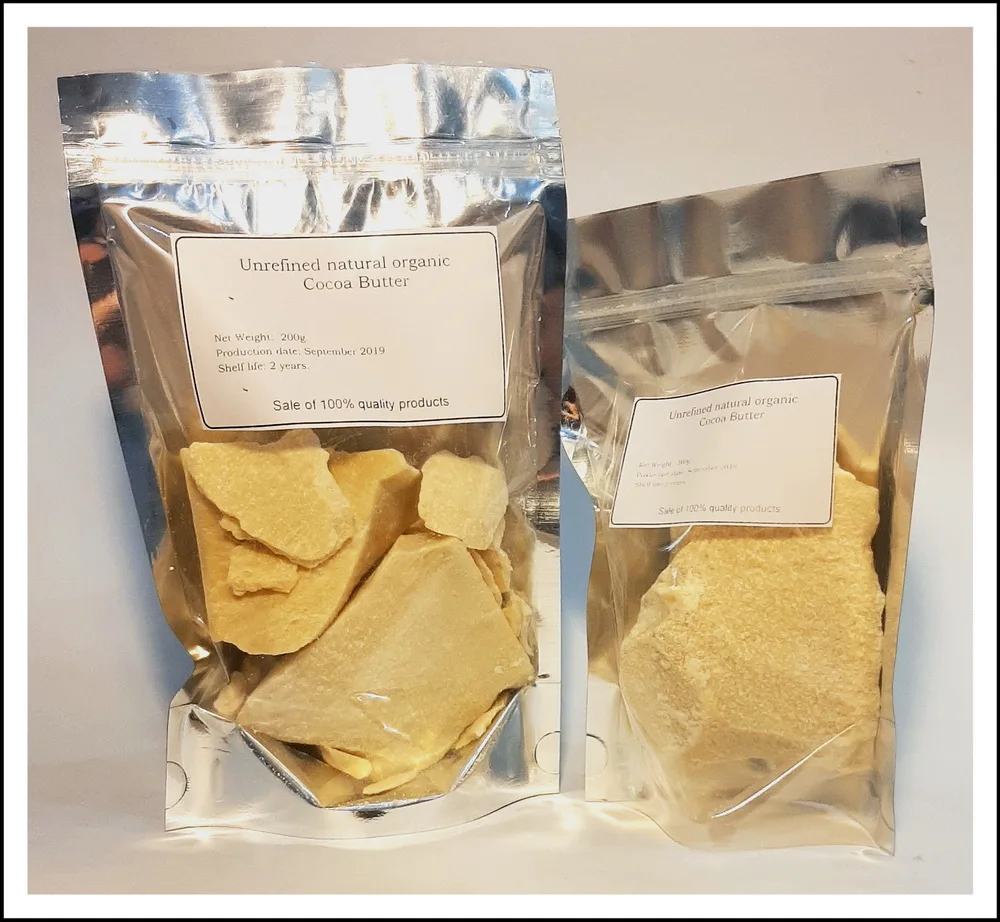 Natural unrefined cocoa butter 500g. -1000g. натуральное нерафинированное какао масло для пищи