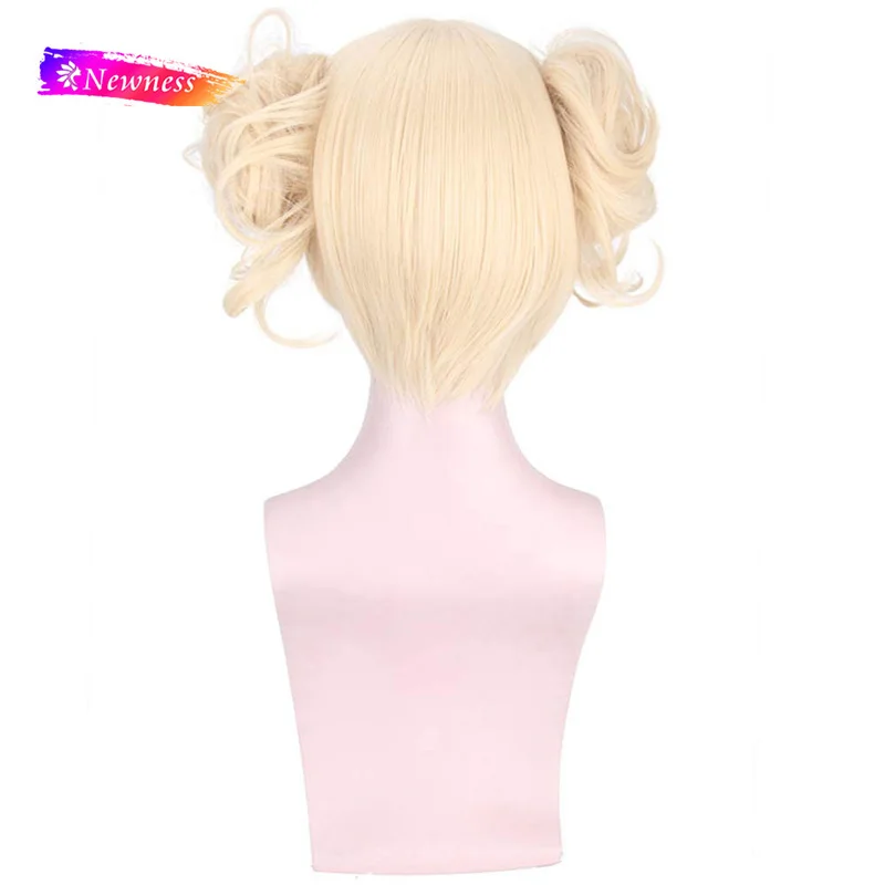 Newness My Hero Academia Cosplay Wig Styled Short Light Blonde Ponytails Synthetic Machine Made Hair Wigs For Women |