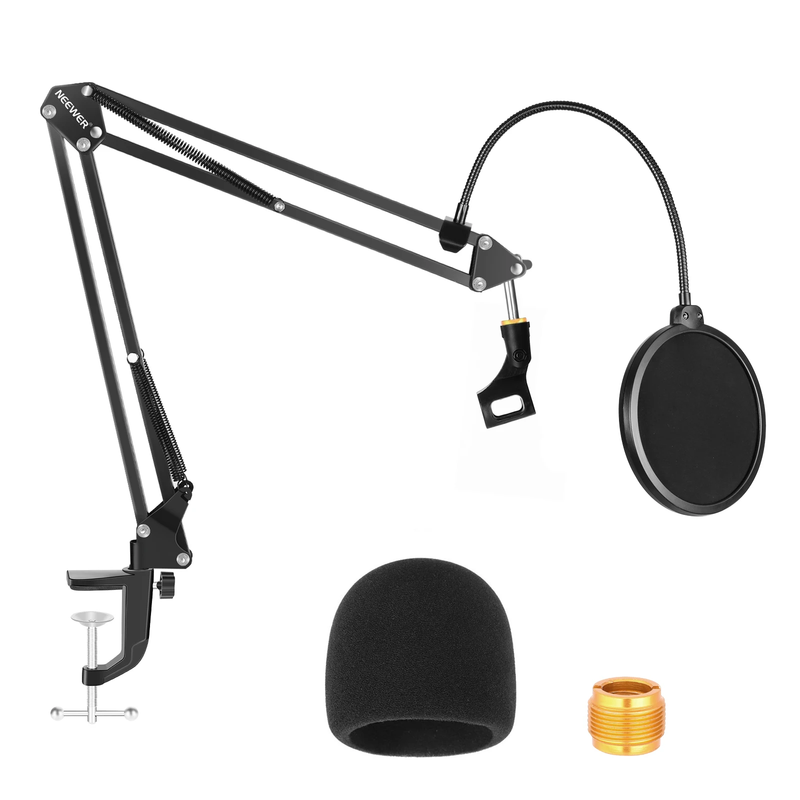 Подставка для микрофона Neewer с пенопластом ветрового стекла и двухслойным