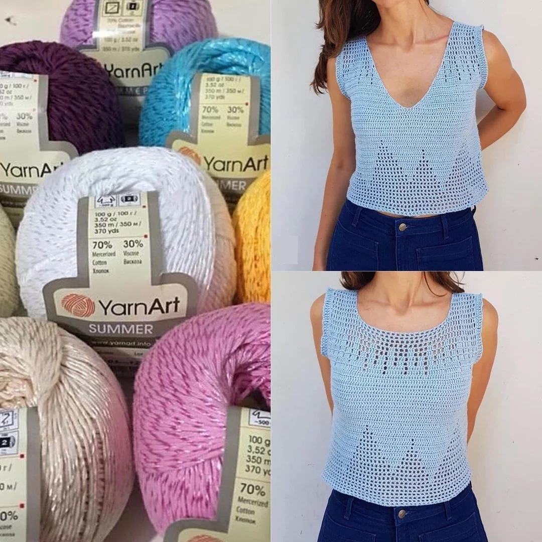 

Yarnart Summer Yarn 100gr-350mt %70 Cotton - %30 Viscose Variegated Colors Hand Knitting Crochet Short Beachwear Summer Wear DIY