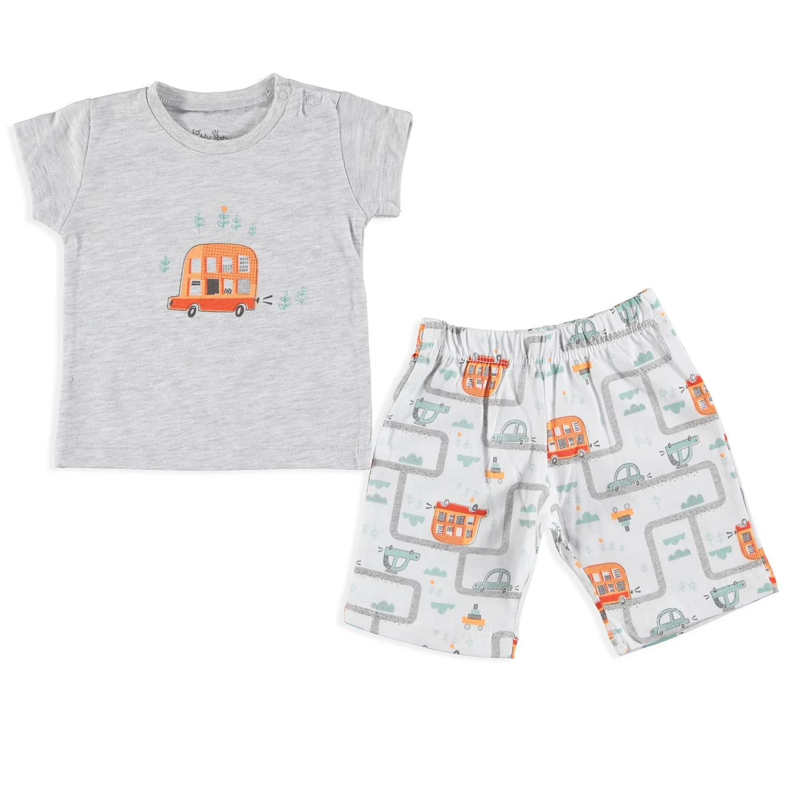 Ebebek For My Baby/Летняя Пижама с короткими рукавами и принтом |