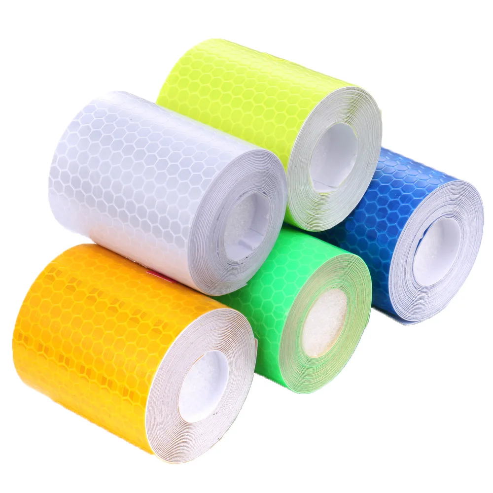 

5cm*300cm Car Reflective Tape Safety Warning Car Decoration Sticker Reflector Protective Tape Strip Film Auto Motorcycle Sticker