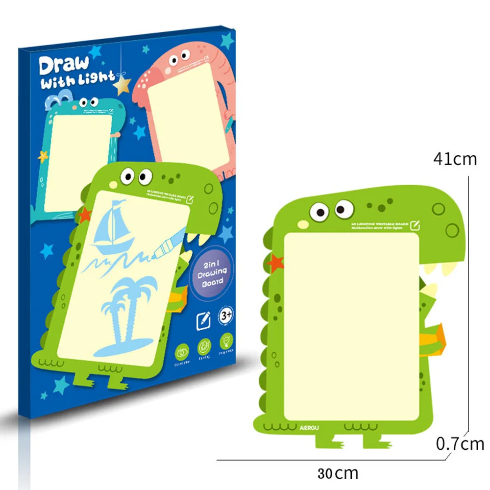 3D 2в1 Волшебная светящаяся доска для рисования граффити детский блокнот с легкой