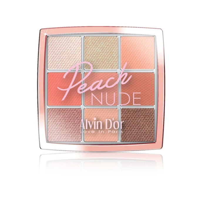 Alvin D`or Тени для век Peach NUDE палетка 9 colors in 1 AES-9 |