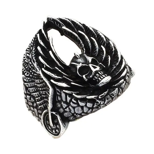 

Стерлингового серебра черепа кольцо печатка кольцо ручной работы серебристого цвета; Для мужчин кольцо серебро Для женщин Для мужчин кольц...