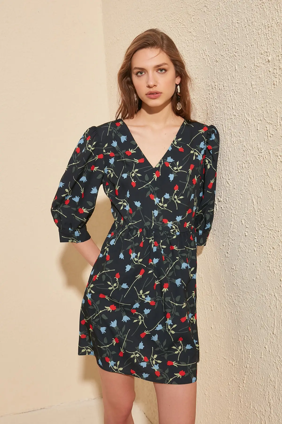 Платье с цветочным принтом TWOSS20EL0637 | Женская одежда