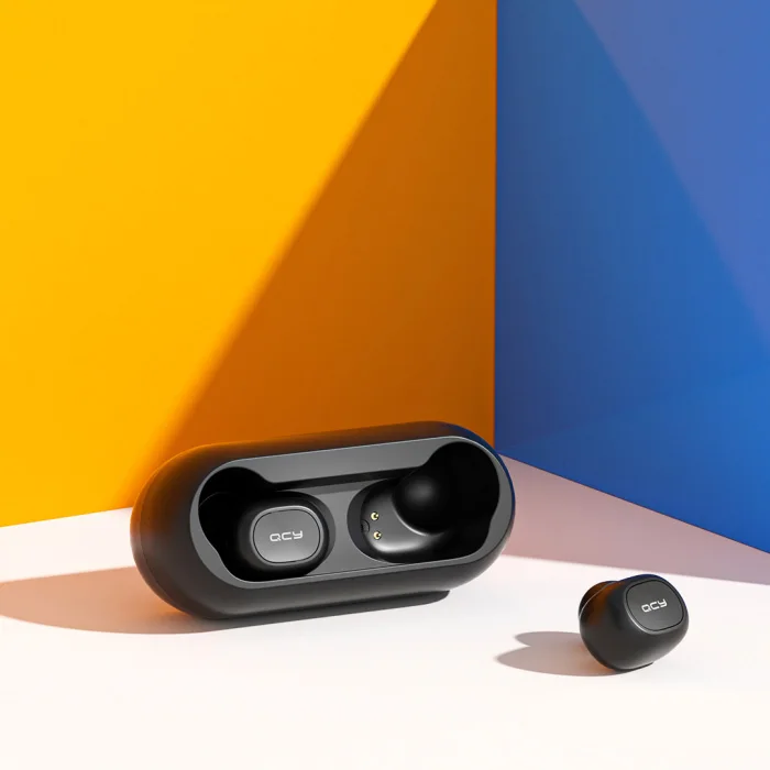 Беспроводные наушники QCY-T1C TWS Bluetooth Earbuds (черный) Поддерживаемые кодеки-AAC SBC Micro-USB |