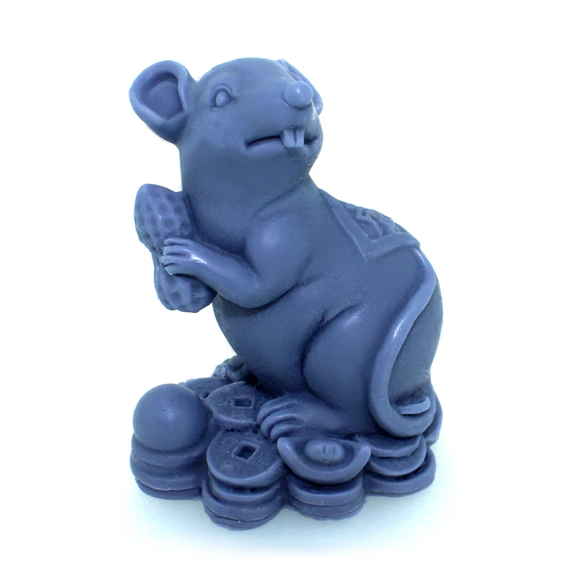 Silicone Soap Mold 3D Lucky Mouse Mould Craft DIY Candle Molds | Дом и сад