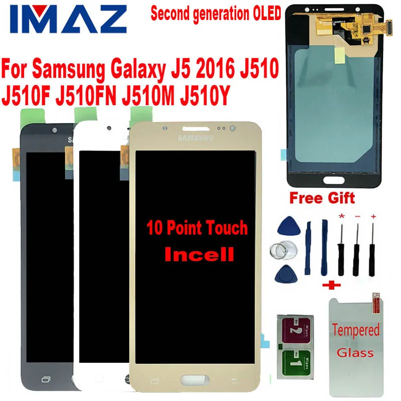 ЖК-дисплей IMAZ 2-й OLED для Samsung Galaxy J5 2016 J510 SM J510F J510FN/DS J510M J510Y с сенсорным экраном и