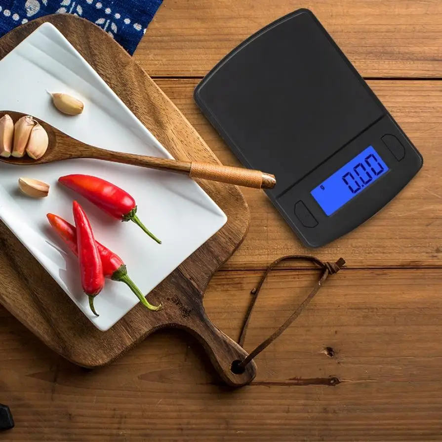 

100g/200g/500gx0.01g Mini Pocket Digital Scale for Gold Sterling Silver Jewelry Scales Balance Gram Kitchen Electronic Scales