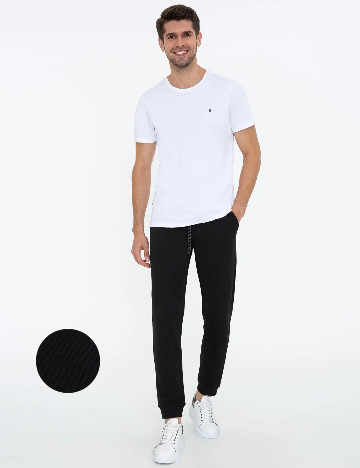 

Оригинальные мужские спортивные брюки Pierre Cardin с логотипом Pierre, хлопковая облегающая резиновая многосезонная спортивная одежда, уличная од...