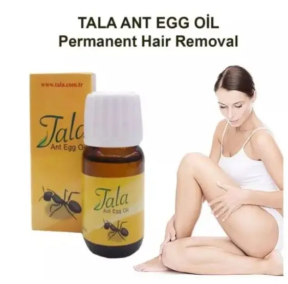 

Tala Ant Oil Permanent Hair Removal Depilation Natural Organic Reduction Eradicate Women Men Beauty Sexy Original 20ml