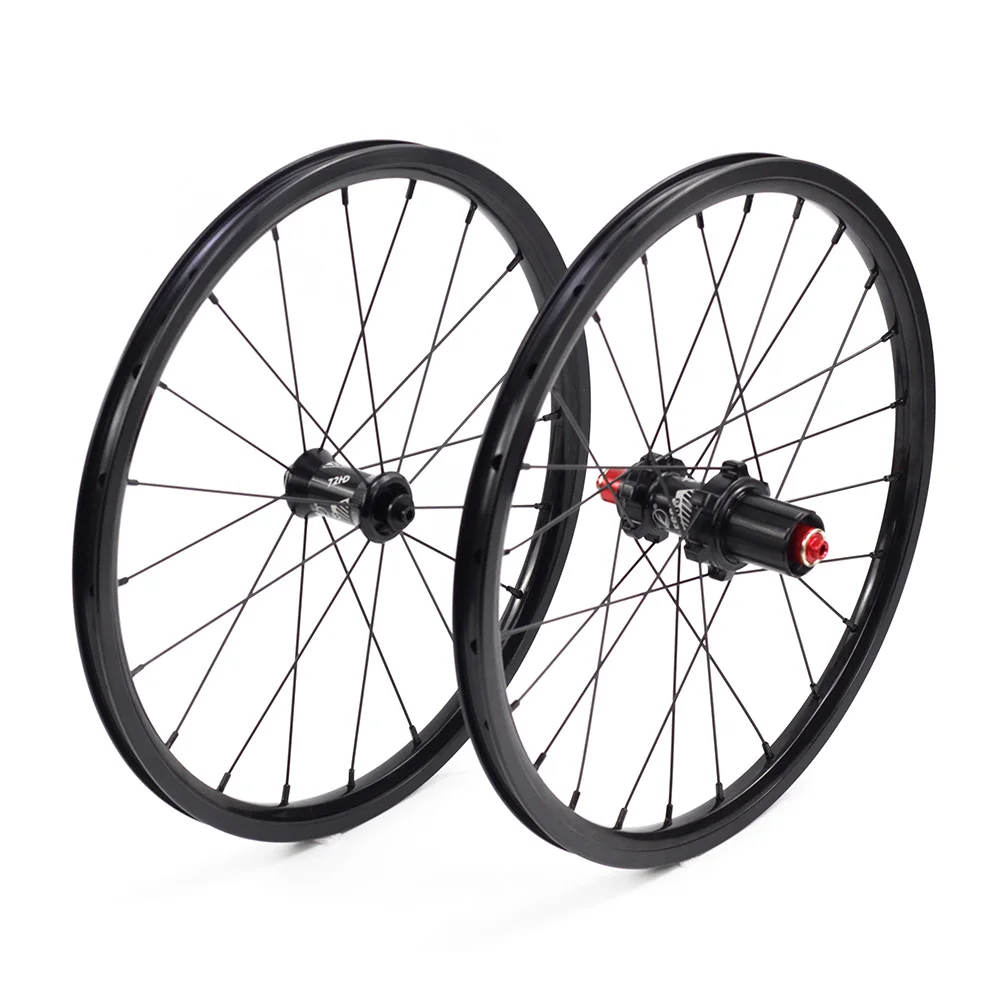 set with ecc Silverock литые диски 1" 1 3/8" 349 в обод тормоза 24H 8-11s 74 мм 130 м для FNHON GUST складной велосипед городской Clincher велосипедные колеса - Color: set with ecc
