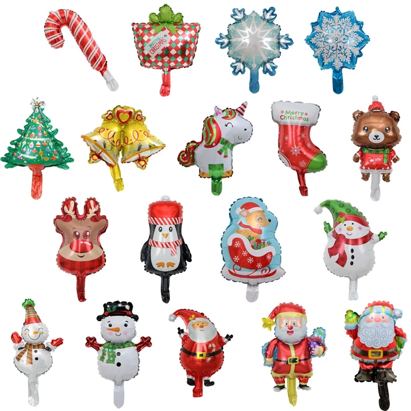 

Christmas Aluminum Film Balloons Xmas Tree Elk Elder Balloon Inflatable Toy Wedding Birthday Holiday Party Aluminum Film Balloon