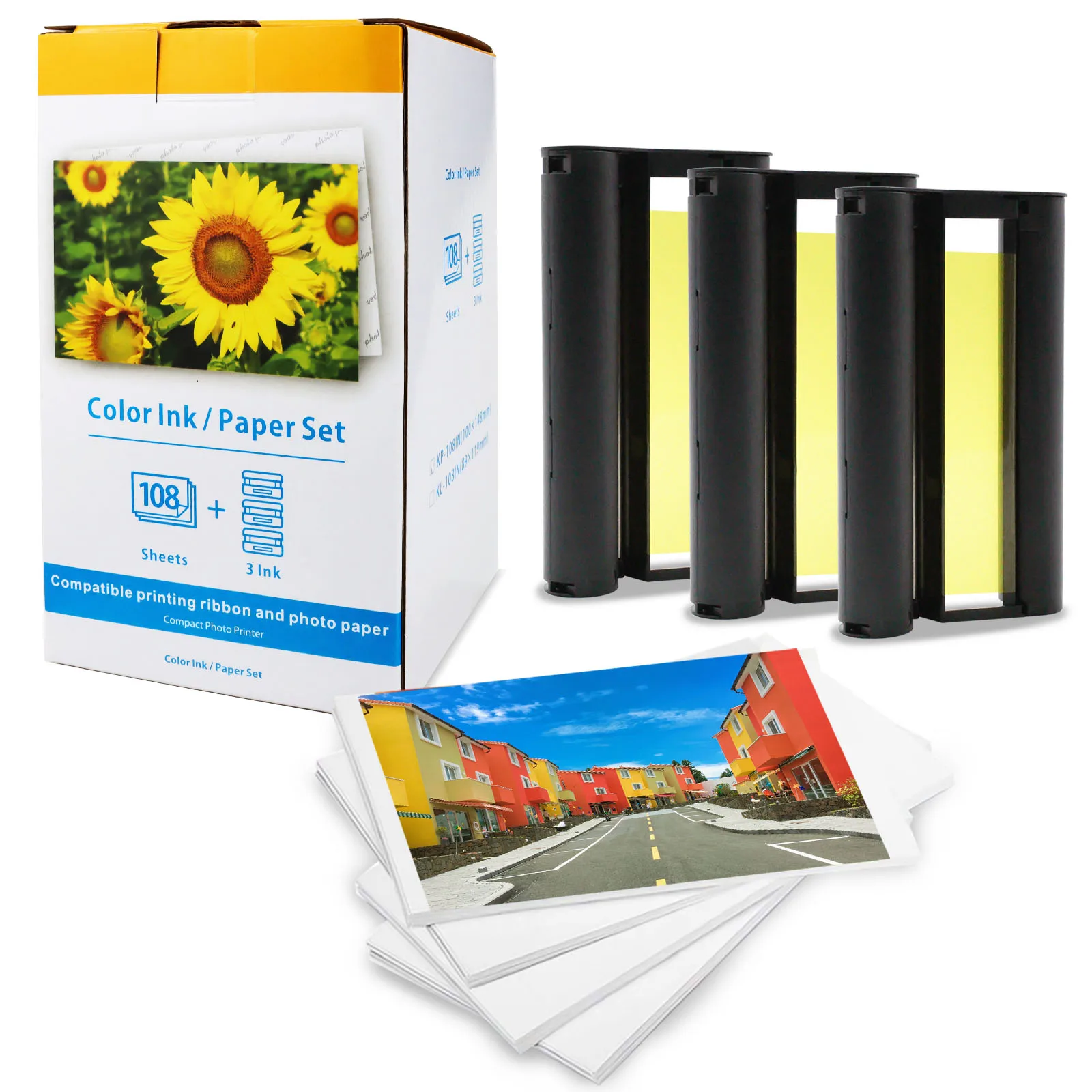 6 дюймов Цвет чернила от бренда KP 108IN KP-36IN бленда объектива для Canon Selphy фотопринтер