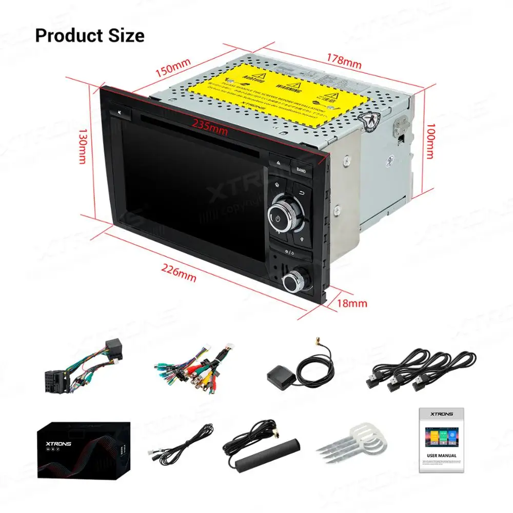 XTRONS Android 10 0 Qualcomm Bluetooth 5 автомобильный стерео DVD мультимедийный плеер для Audi A4 S4 RS4
