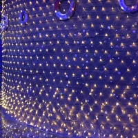 1 51 5m 3mx2m 64m eu220v led fishing net light fairy light string net light christmas party wedding outdoor decoration ceiling