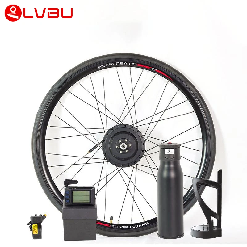 

Lvbu Wheel By20D Electric Bicycle Conversion Kit Ebike Kit 36V 250W 350W 500W with bottle battery for front/rear drive