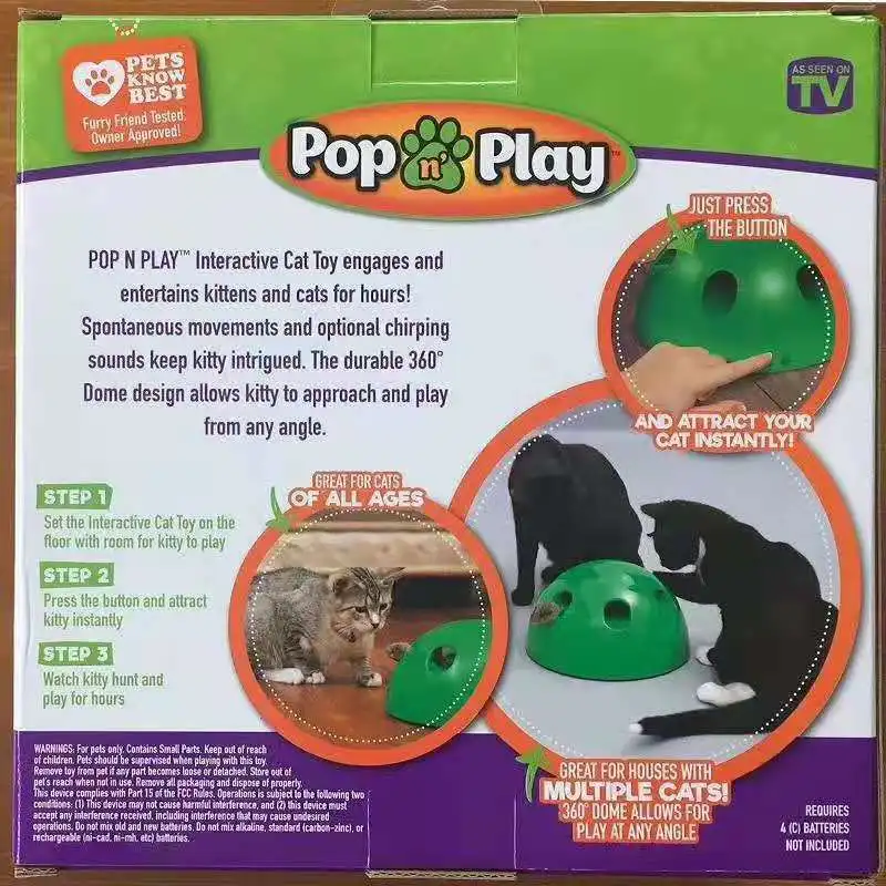 POP N PLAY забавная игрушка для кошек, игрушка для кошек, Когтеточка для кошек, Когтеточка для кошек