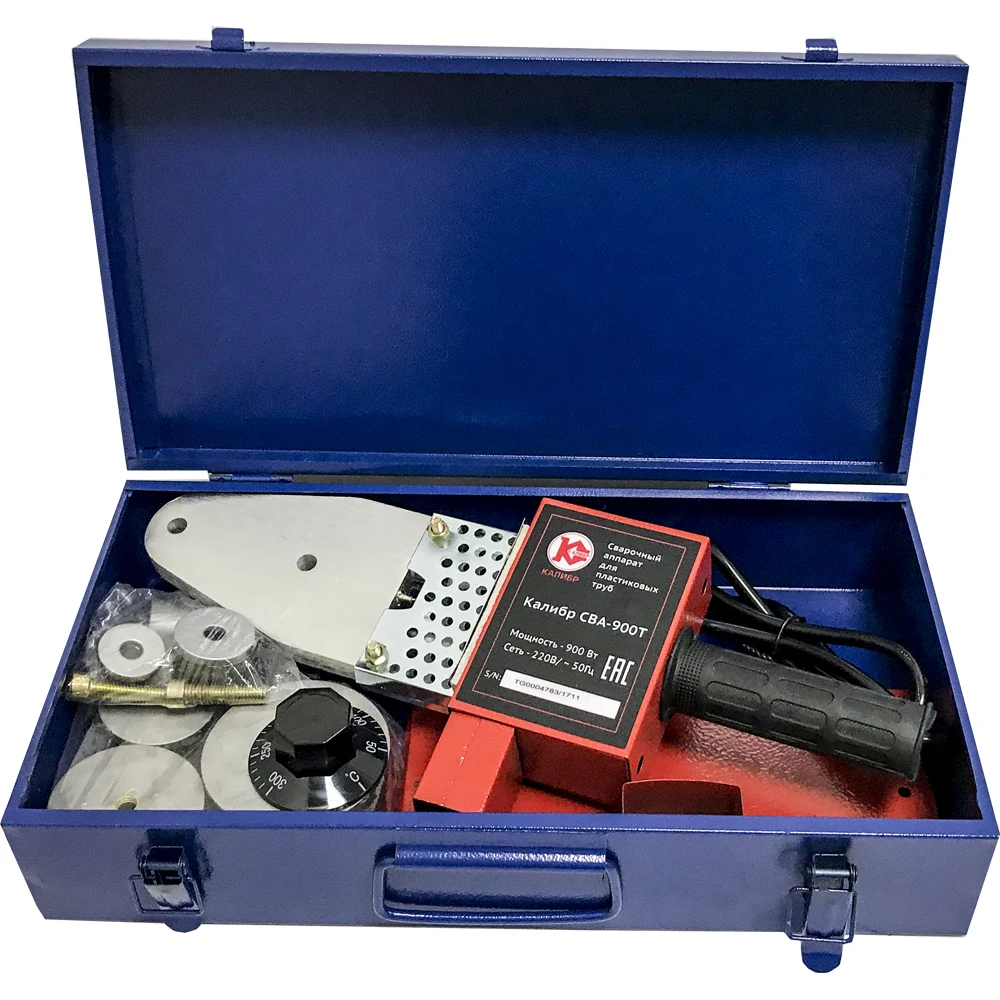 Сварочный аппарат для пластиковых труб Калибр СВА 900Т|Аппараты сварки пластмасс|