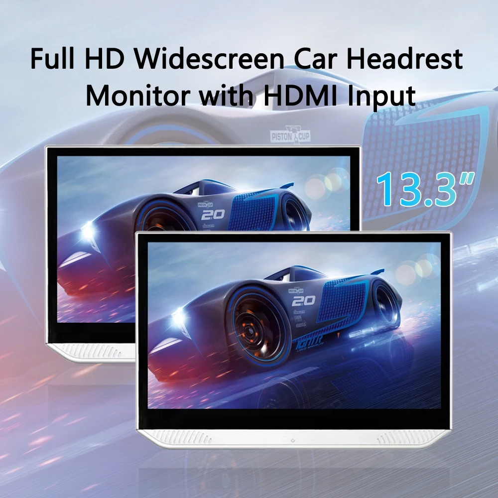 

Монитор на подголовник автомобиля, 32 ГБ, сенсорный экран 13,3 дюйма, Android 10, 4K, 1080P, Wi-Fi/Bluetooth/USB/HDMI/Airplay
