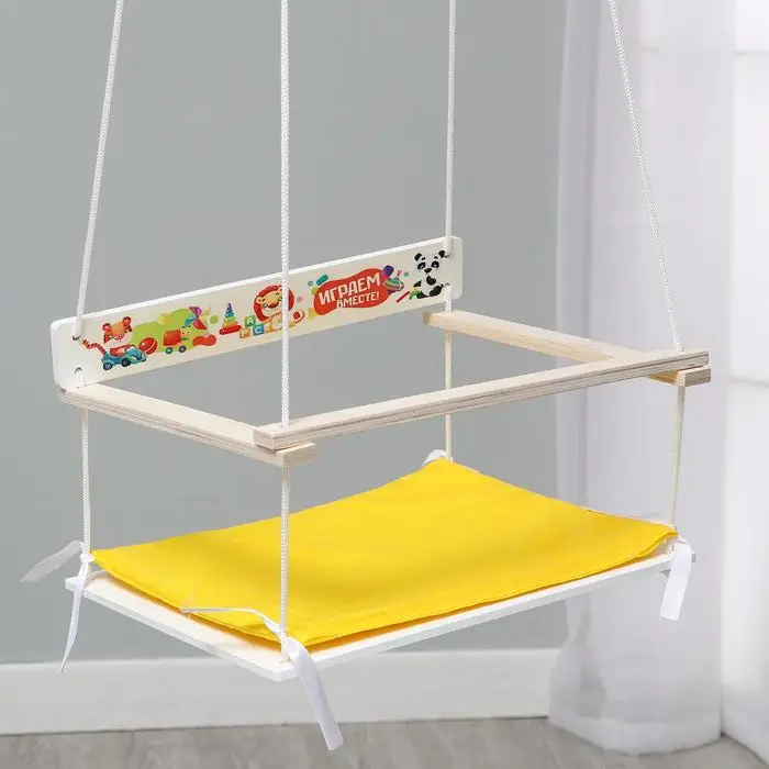 Качели детские с мягким сиденьем 'Играем вместе' (комплект из 2 шт) | Игрушки и