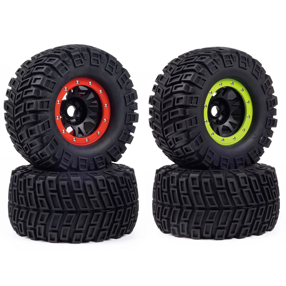 

17mm Adapter Plastic Beadlock Wheels & Rubber Tires 172mm*86mm for 1/8 Monster Truck HPI Savage FLUX HSP LOSI MT4 G5