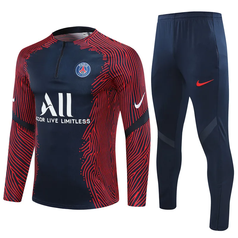 

PSG Men Football Training Suits 20 21 Paris MBAPPE Survetement Soccer Tracksuit Maillots de Foot Chandal Suits