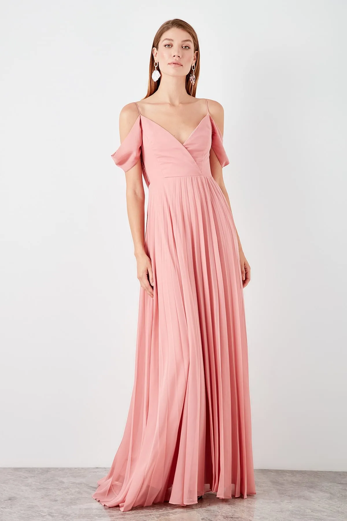 Вечернее платье Trendyol Piliseli TPRSS19BB0426|Вечерние платья| |