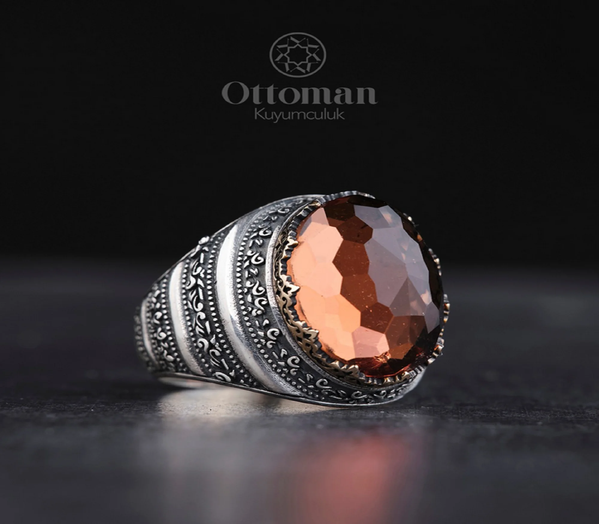 Zultanite (Diaspor) Stone 925 Sterling Silver Men's Ring Color Changing Real Diaspore Stone Natural Stone Rings Gift for Her