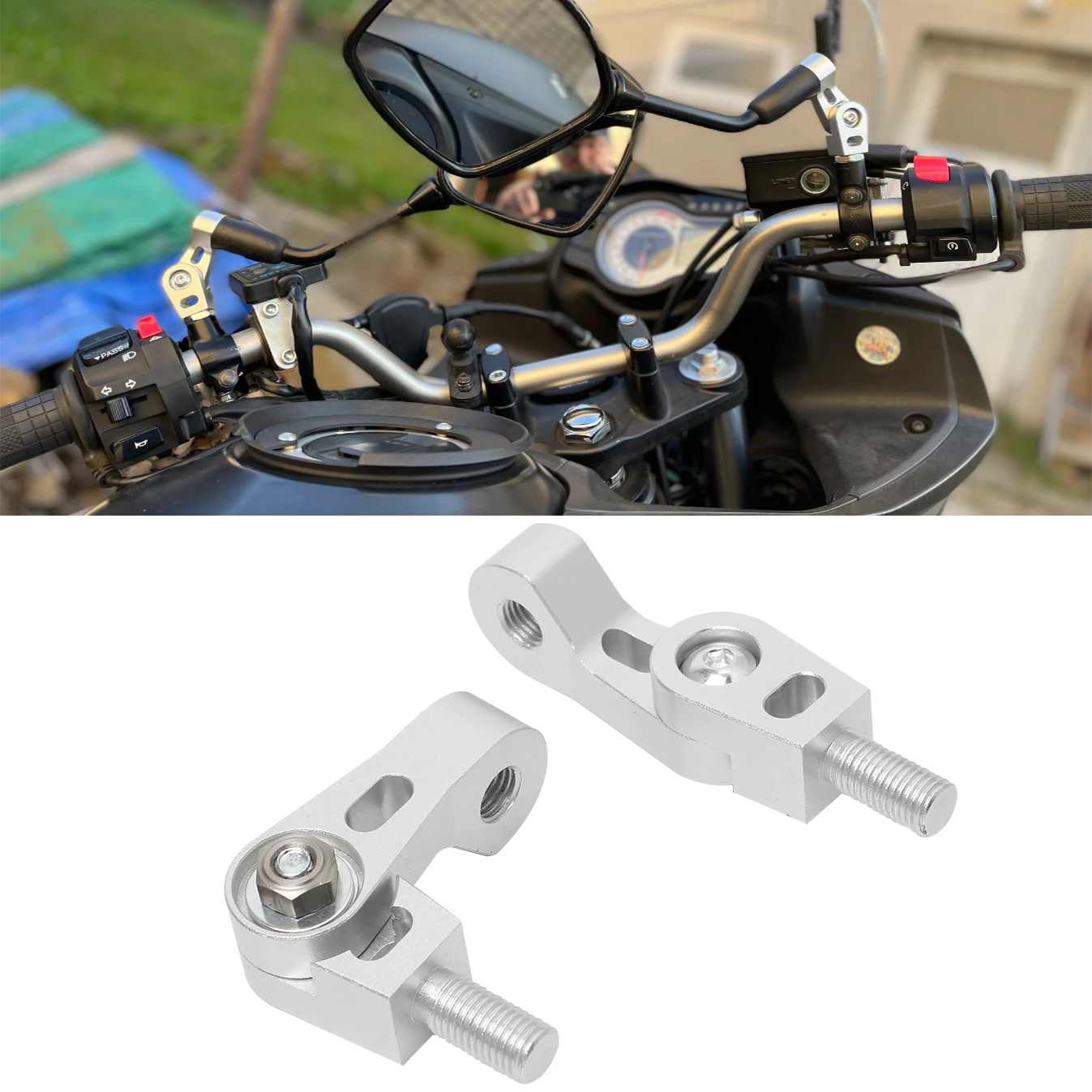 

Универсальное зеркало заднего вида для мотоциклов Honda Indian Kawasaki Suzuki Victory Harley M10 x 1,25