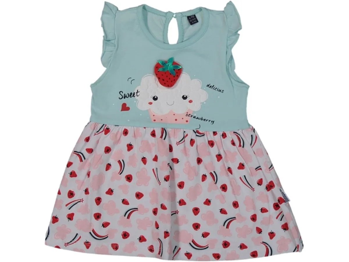 

Jaju Baby Strawberry Summer Dress, Cute Baby Girl Clothes