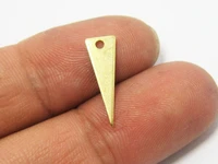 50pcs brass charm earring finding triangle brass dangle charm 17 5x6mm raw brass findings r606