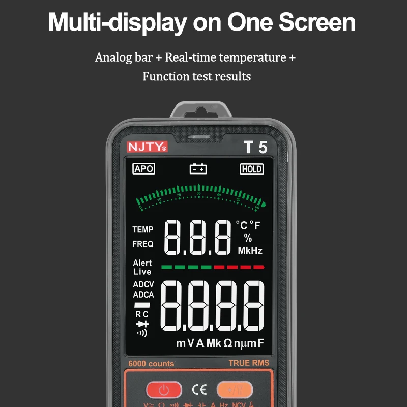 Профессиональный мультиметр цифровой автомобильный тестер Электрический