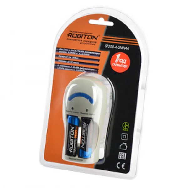 Зарядное устройство ROBITON SF250 для аккумуляторов AA/R6 и AAA/R03|Зарядные устройства| |