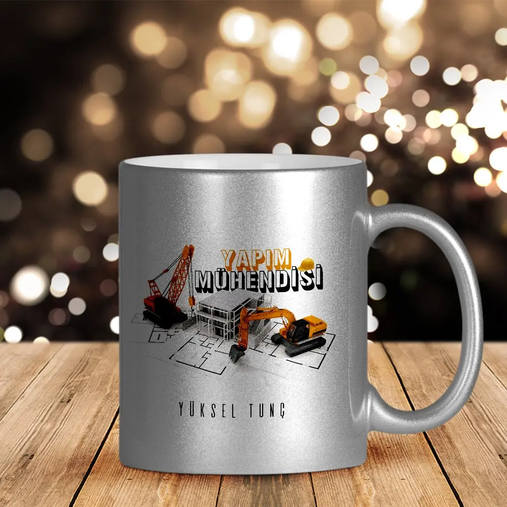 

Personalized Professional Making Engineer Silver Gilt Mug Cup-1